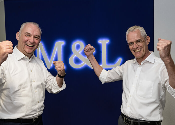 v.L. Vorstände Matthias Mauer und Jürgen Lessnich